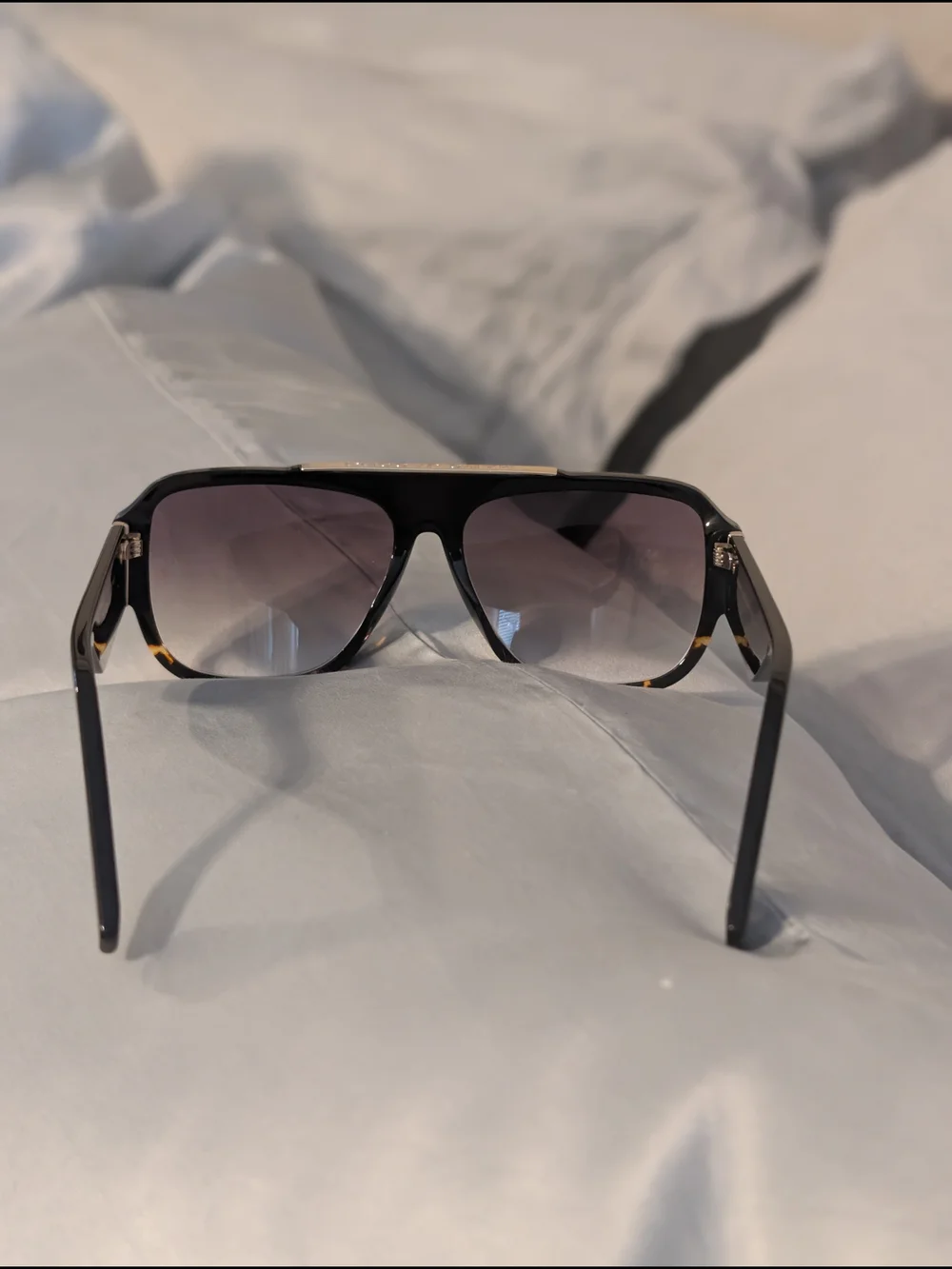 ​NWT Marc Jacobs MARC 756/S Oversized Aviator Sunglasses Black Tortoise UNISEX